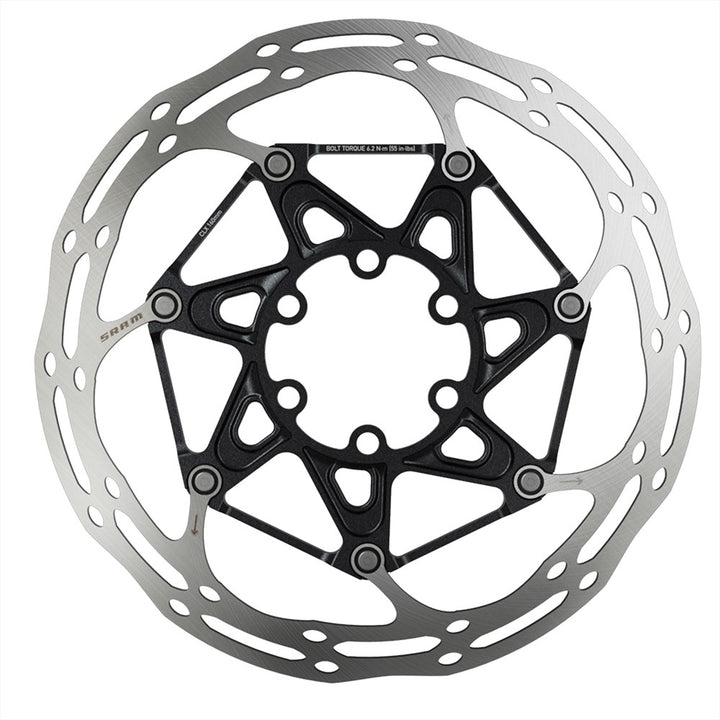 SRAM Rotor Centerline 2 Piece Center Lock 180mm Black Rounded