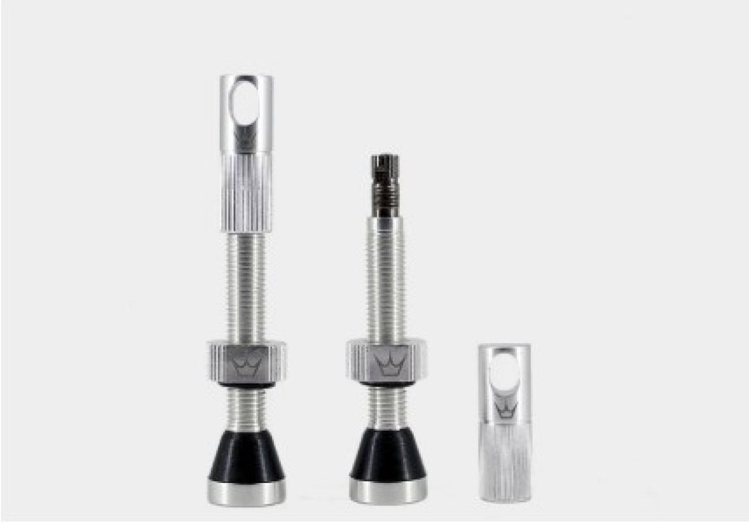 peatys CK tubeless valves silver
