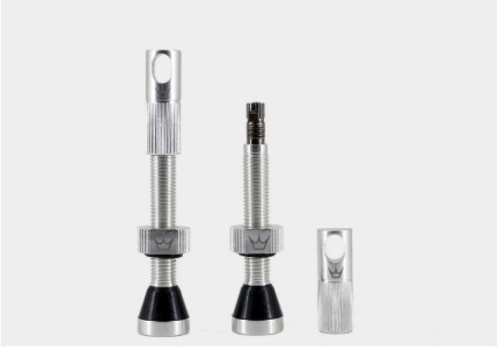 peatys CK tubeless valves silver