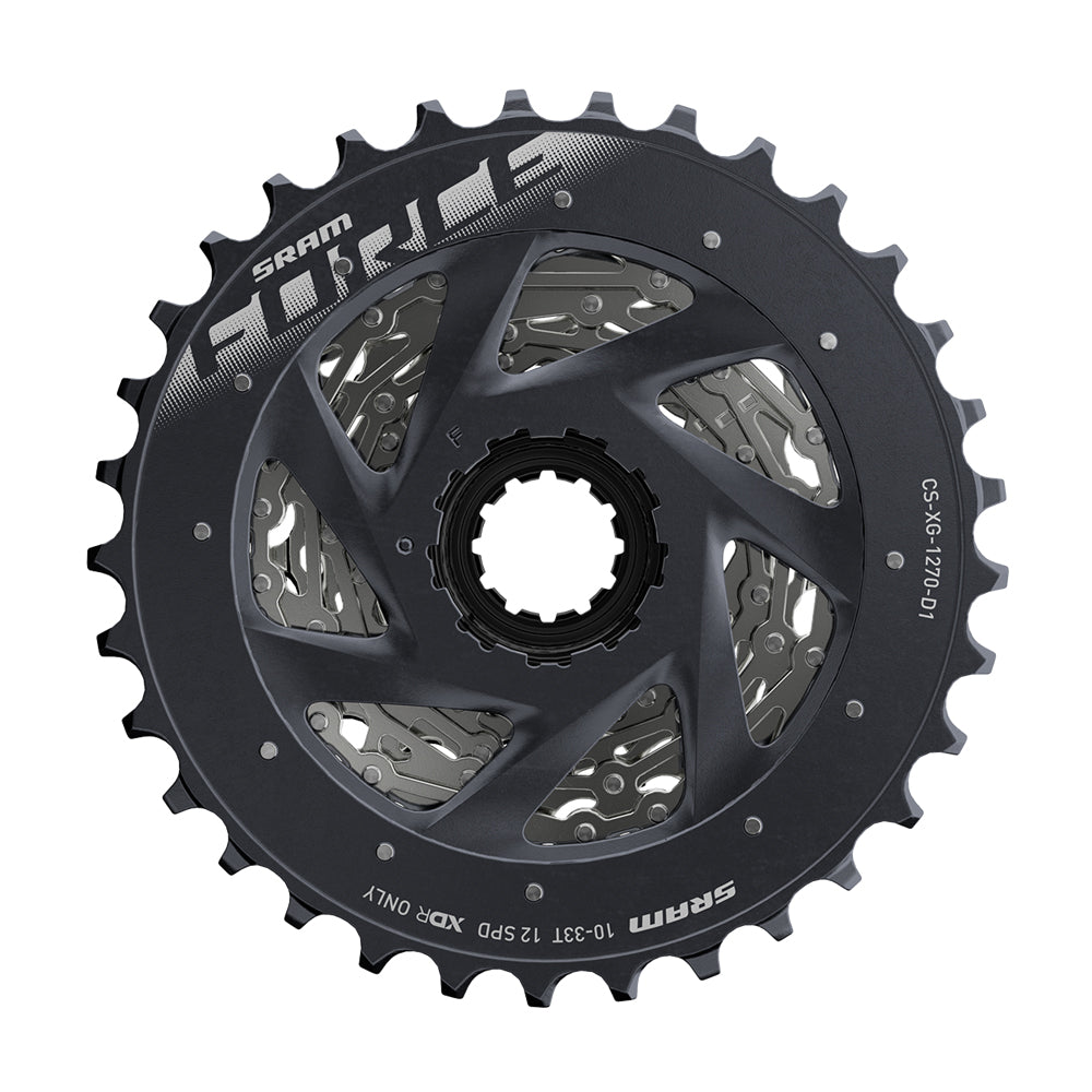 SRAM Cassette XG-1270 D1 10 / 30 Tooth, 12 Speed Silver
