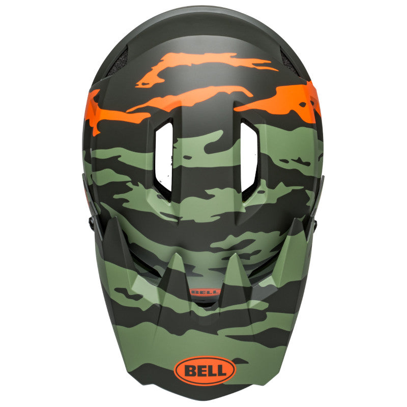 Bell Sanction 2 DLX Mips - Matte Dark Green/Orange