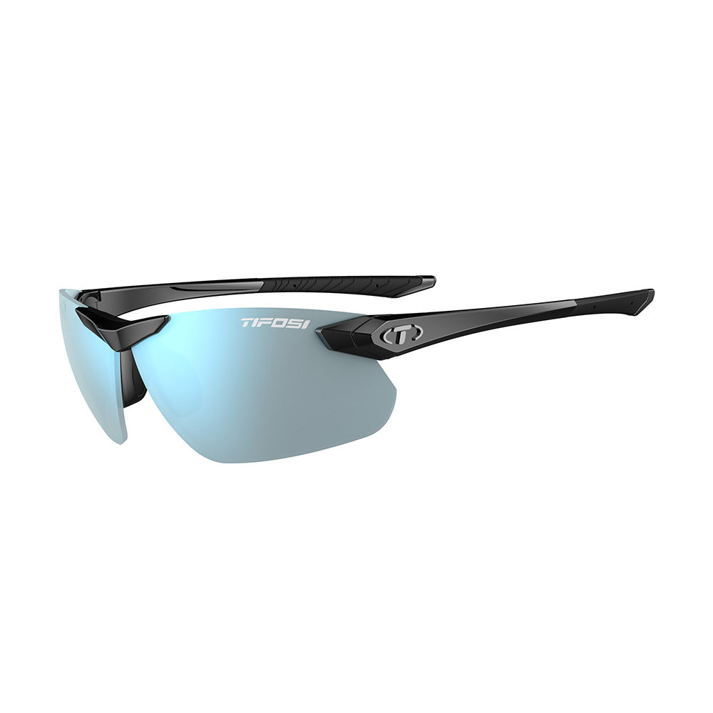 Tifosi Seek FC 2.0 Gloss Black, Smoke Bright Blue Lens
