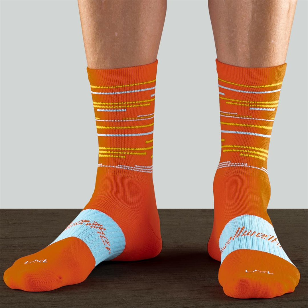 Linear Socks-Orange-01
